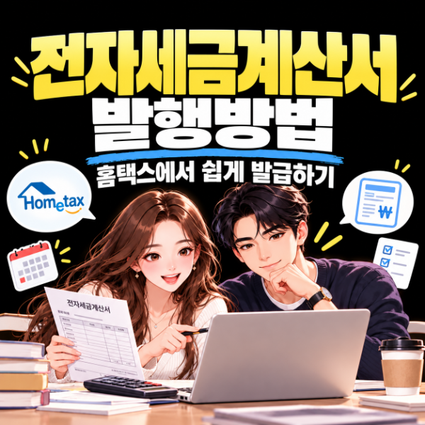 『그르르르핫이슈』 전자세금계산서 홈택스 발행방법, 처음 하는 분도 쉽게 따라하기