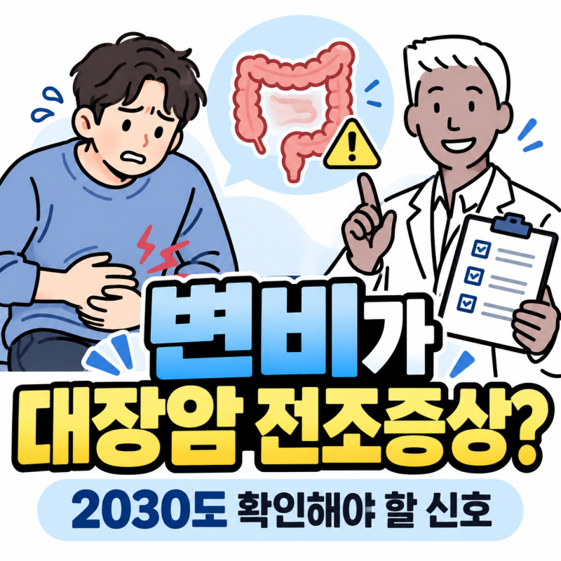 변비가 대장암 전조증상일까? 2030 대장암, 약사가 보는 경고신호