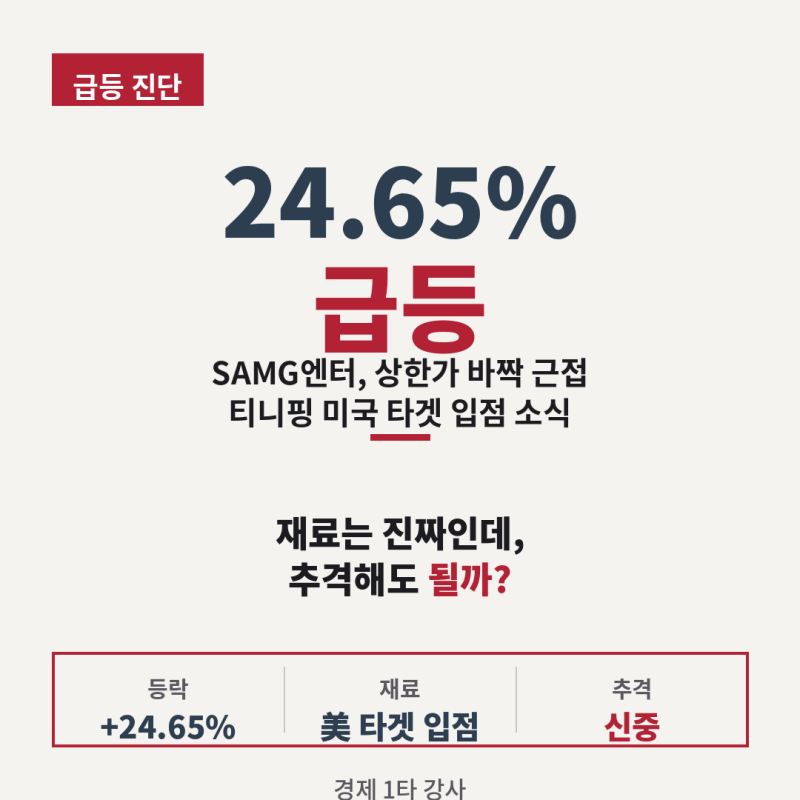 samg엔터 주가 급등, 티니핑 미국행 진짜일까?