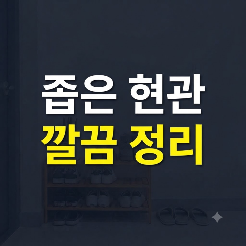 좁은 현관 정리, 신발과 슬리퍼가 뒤섞이지 않게 정리하는 방법