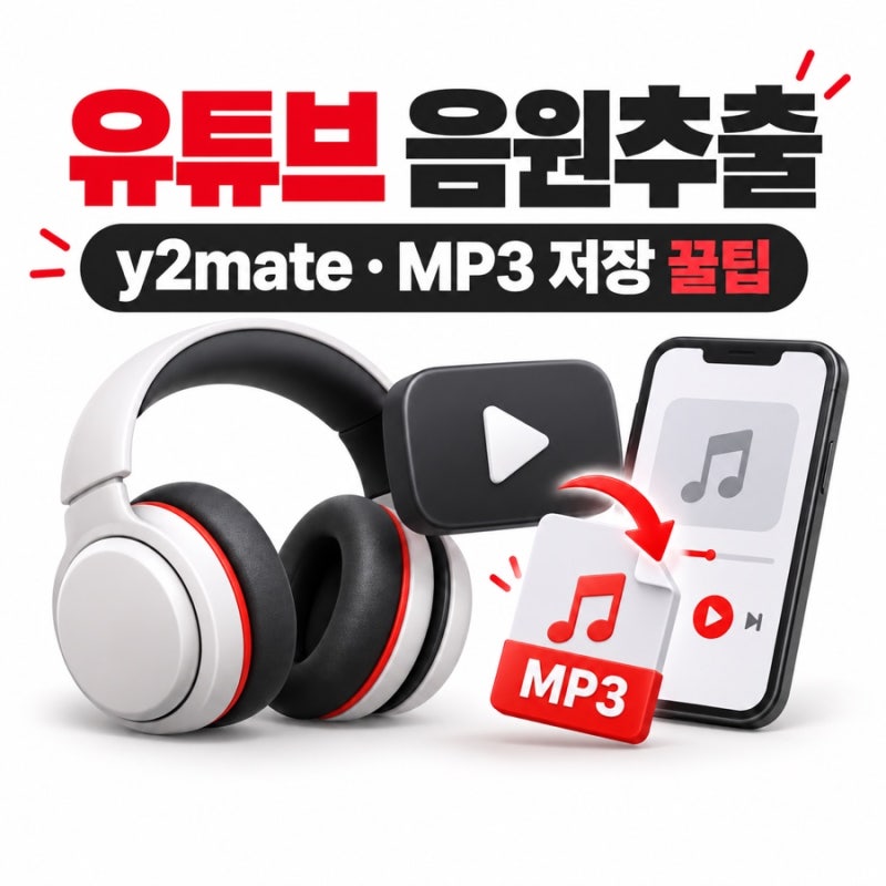 유튜브 음원추출 방법｜y2mate 사용법·MP3 저장·놓치기 쉬운 꿀팁