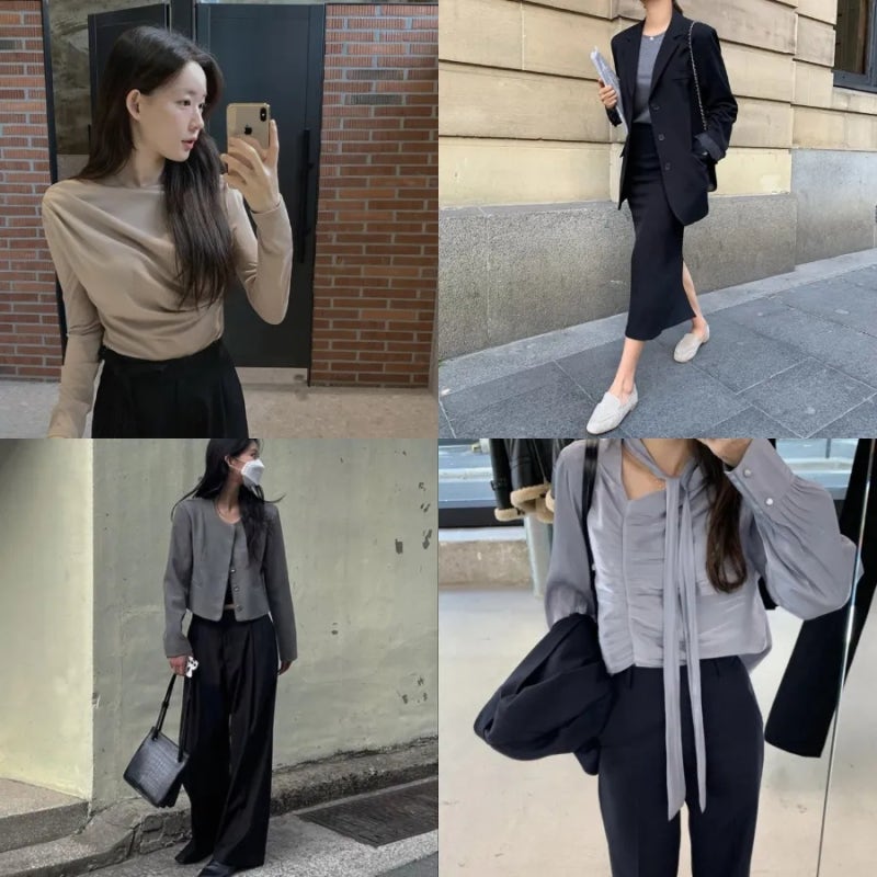 10월 가을엔 하객룩 뭐입지? 미니멀한 핀터레스트 감성 결혼식 하객룩 코디