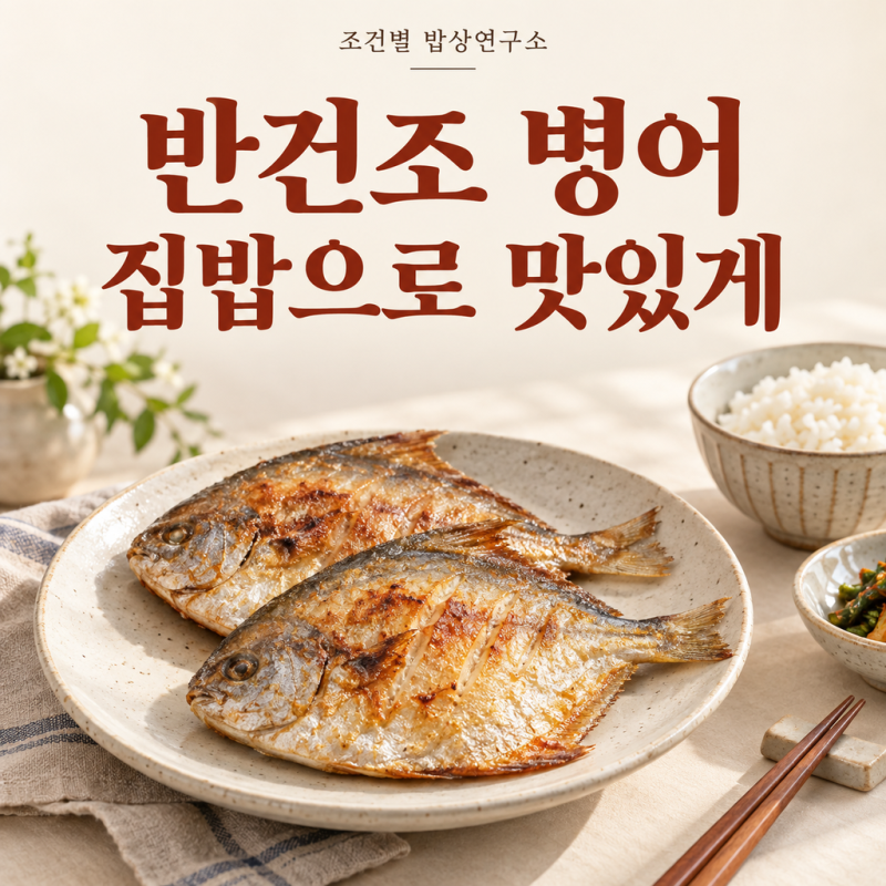 반건조병어 손질부터 조리법까지, 가성비 생선 활용법