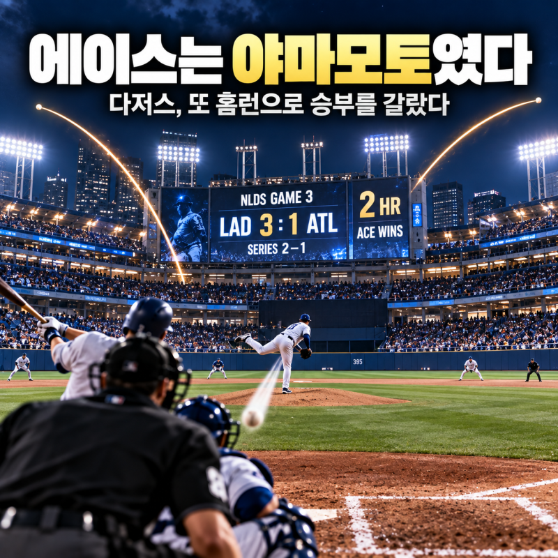 야마모토가 세일을 이겼다…다저스 NLDS 3차전 승리, 또 홈런으로만 점수를 뽑았다