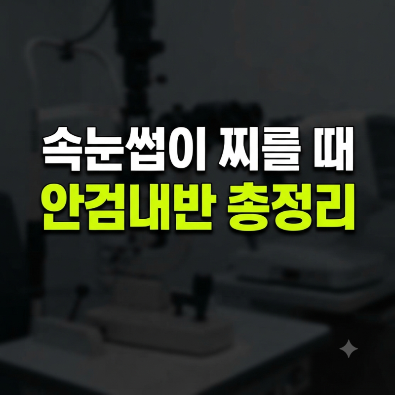안검내반 수술 원인과 증상부터 회복 기간, 비용까지 총정리