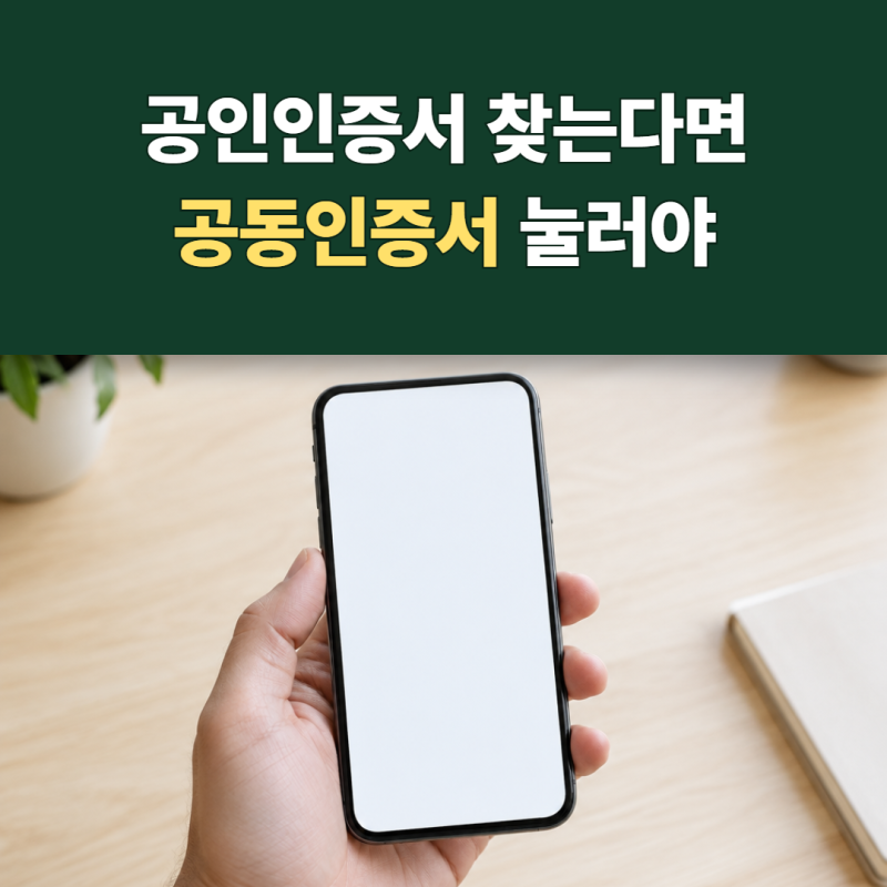 농협 공인인증서 발급은 공동인증서 메뉴에서 시작