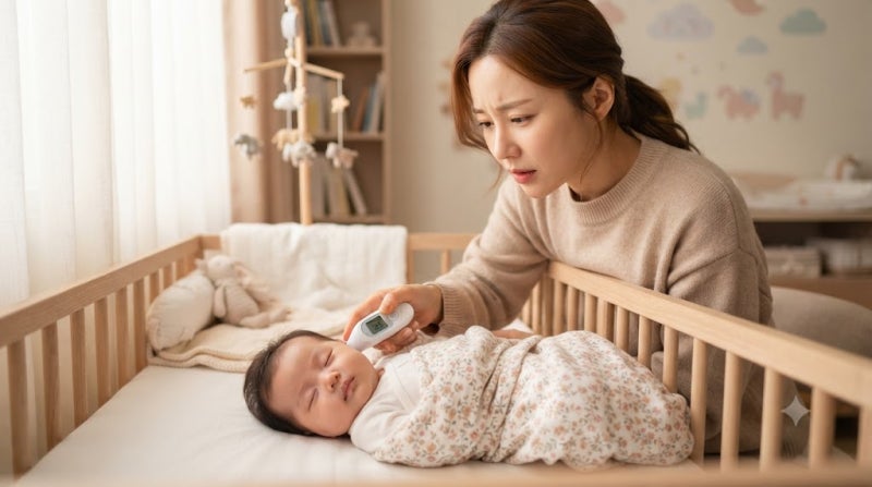 생후 2개월 아기 접종열 38도 넘었다면? 원인부터 대처법과 병원 가는 기준 총정리