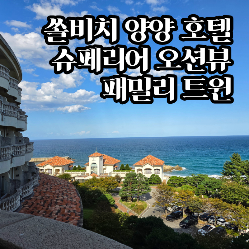 쏠비치 양양 호텔 슈페리어 오션뷰 패밀리 트윈 후기 | 객실부터 바다 전망까지