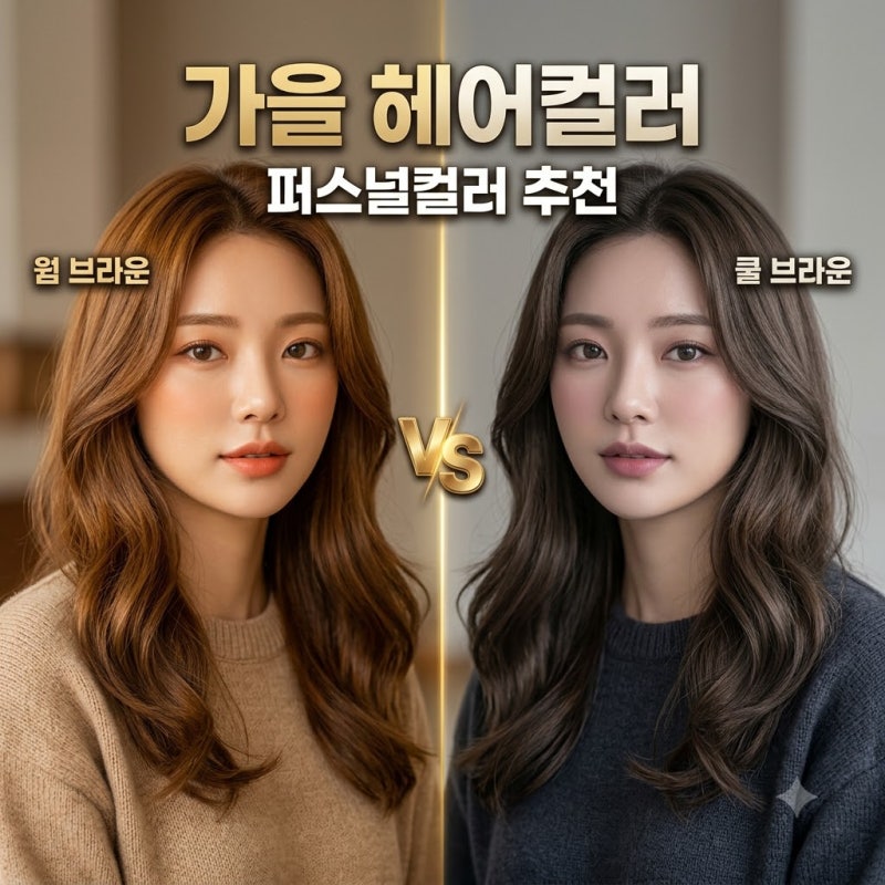 가을 헤어컬러 추천, 나에게 맞는 브라운 염색 퍼스널컬러별 완벽 가이드