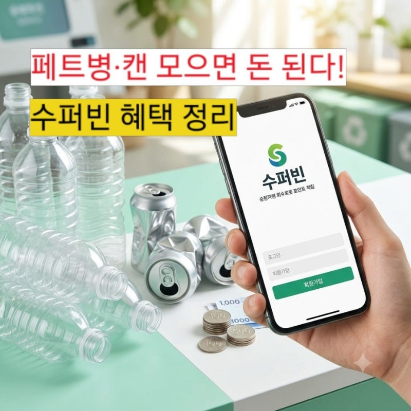 버리던 페트병이 현금으로? 수퍼빈 회원가입 혜택 및 안양 충훈동 네프론 위치