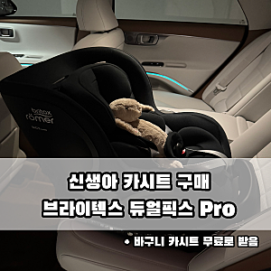신생아 카시트 추천｜ 브라이텍스 듀얼픽스 pro로 구매 ! 밤부커버, 바구니카시트 무료로 받....