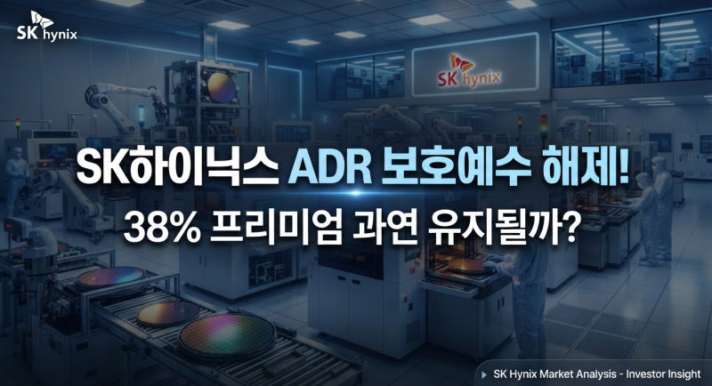 "SK하이닉스 ADR 보호예수 해제"! 38% 프리미엄 과연 유지될까?