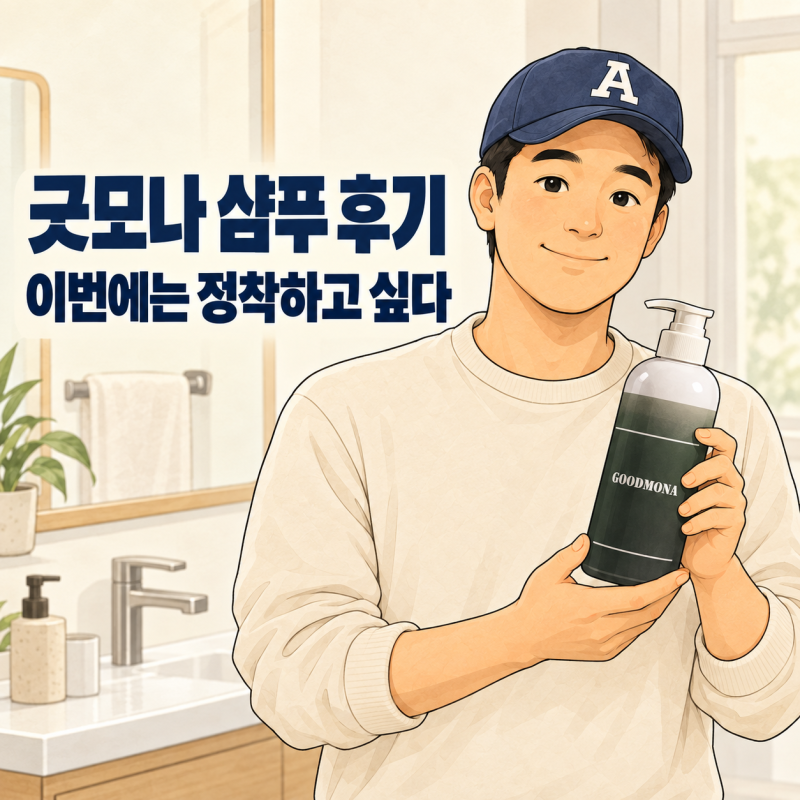 굿모나 샴푸 후기｜탈모샴푸, 이번에는 정착했을까?
