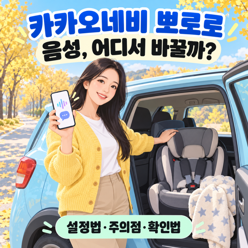 카카오네비 뽀로로 설정법과 주의점 3가지