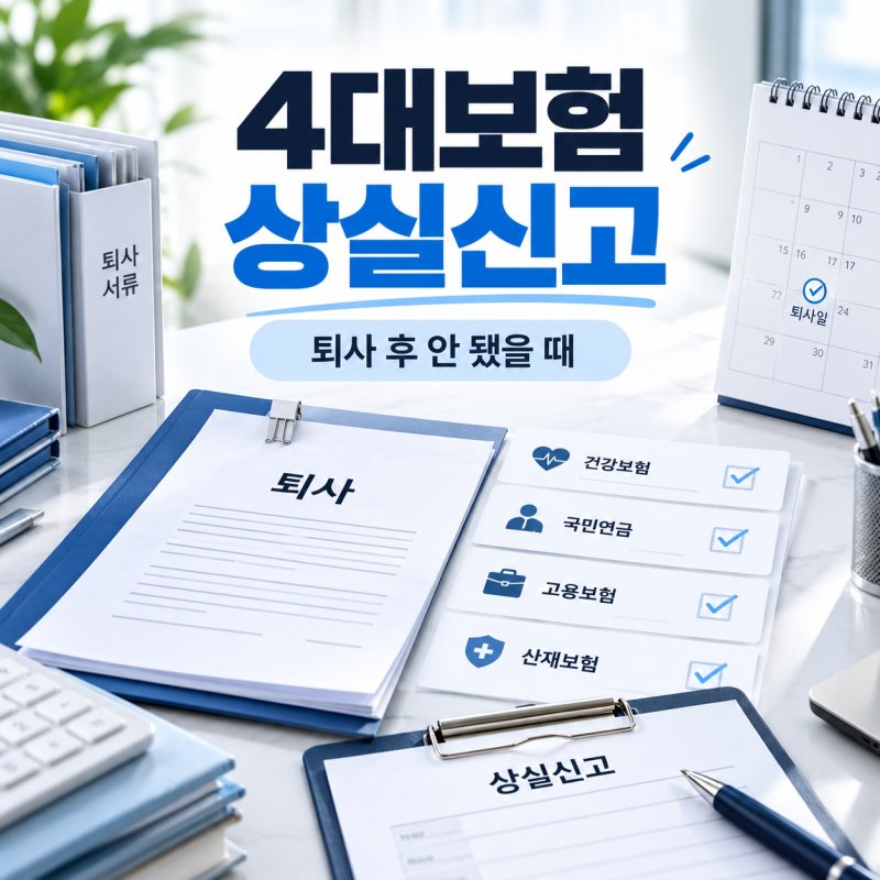 퇴사 후 4대보험 상실신고 안 됐다면? 회사 처리 기다리기 전에 확인할 것