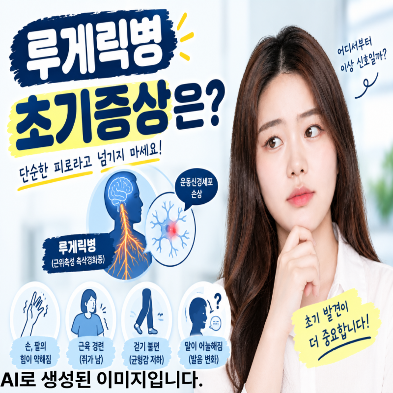 루게릭병 초기증상은?