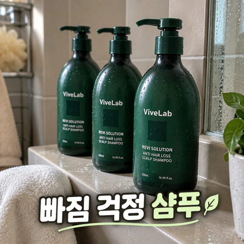 탈모걱정? 샴푸 부터 챙겨야죠 바이브랩 4주 솔루션 초록 탈모 샴푸 우디플로럴머스크