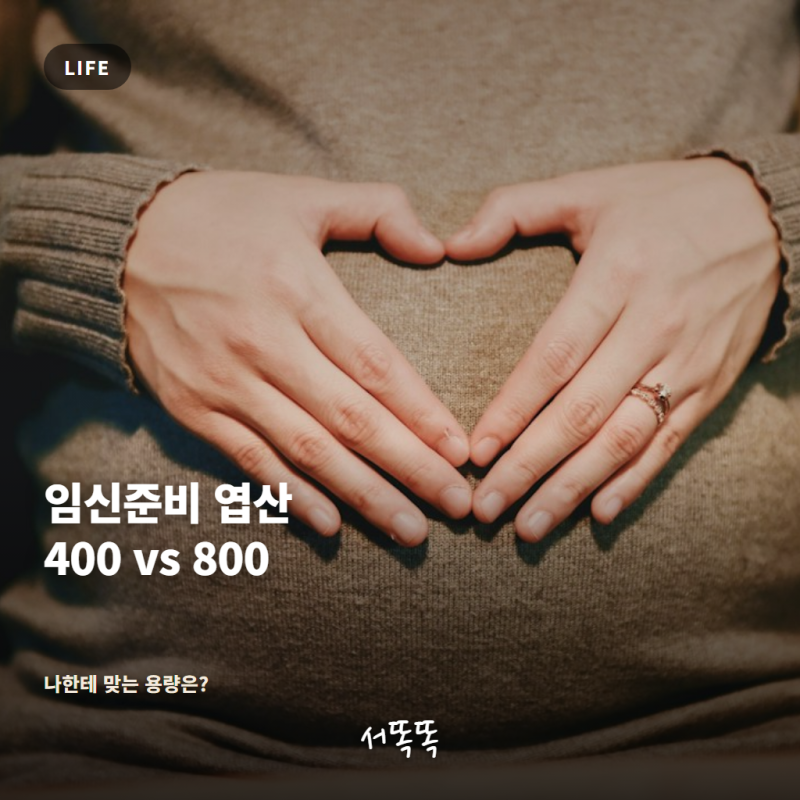 임신준비, 임산부 엽산 400 vs 800 나한테 맞는 용량은?｜복용시기·고용량 대상까지 정리
