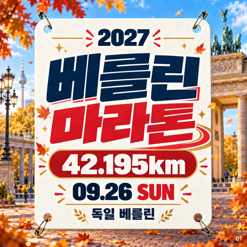 2027 베를린마라톤 접수 안내｜일정·참가비·코스 공개 현황 정리