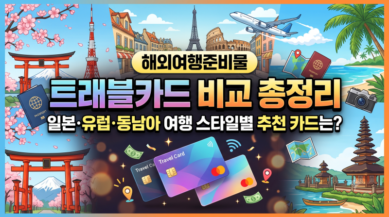 해외여행준비물 트래블카드 비교 총정리 (트래블로그·쏠트래블·트래블월렛·토스)
