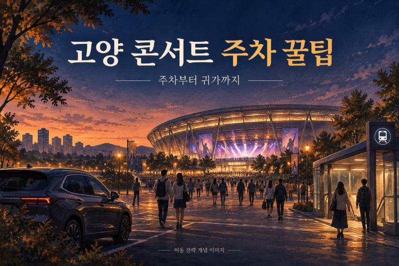 고양종합운동장 주차 꿀팁｜위켄드 콘서트 가기 전, 가을 야외공연 준비까지