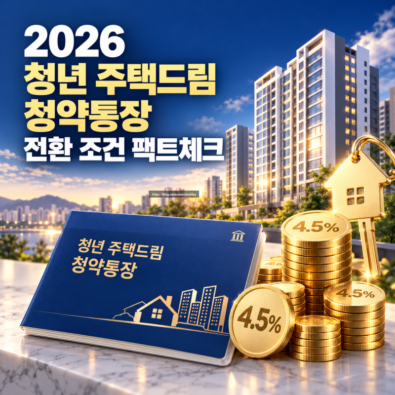 2026 청년 주택드림 청약통장 전환 조건 및 25만 원 납입 한도 상향 팩트체크