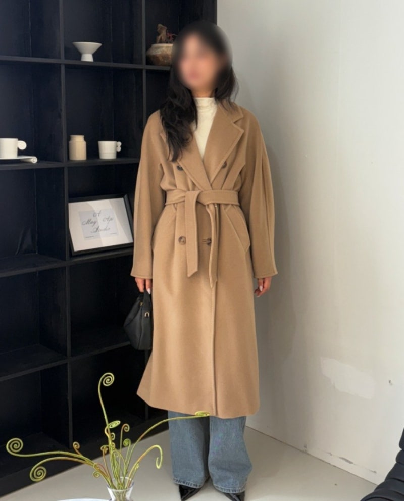 막스마라 마담코트 BEST3 블랙 카멜 샌드 베이지 40 38 36 사이즈 비교