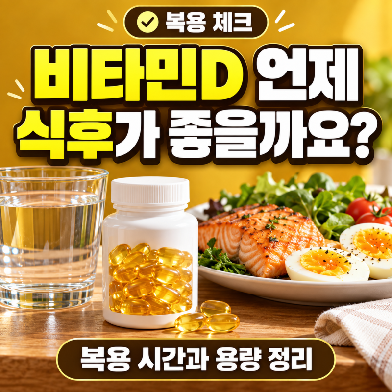 비타민D 언제 먹어야 할까, 식후에 챙기는 이유와 복용 시간