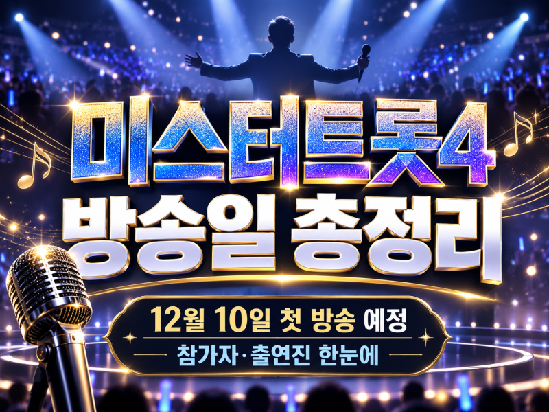 미스터트롯4 방송일 언제? 12월 첫방송·참가자·출연진 총정리