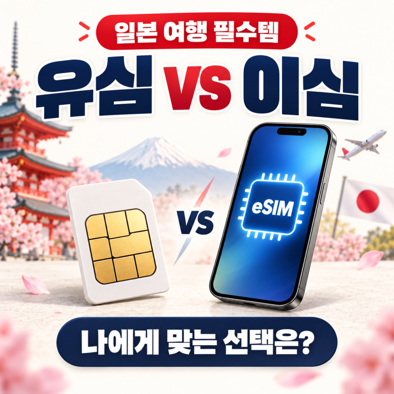 일본 여행 유심 이심 비교｜로밍도깨비·유심사·말톡 데이터 무제한 고르는 법
