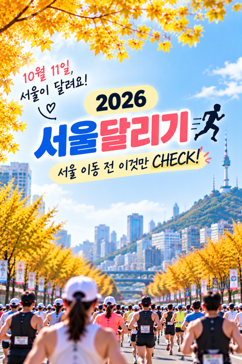 2026 서울달리기 교통통제 10월 11일 서울 마라톤 코스·도로통제 정보