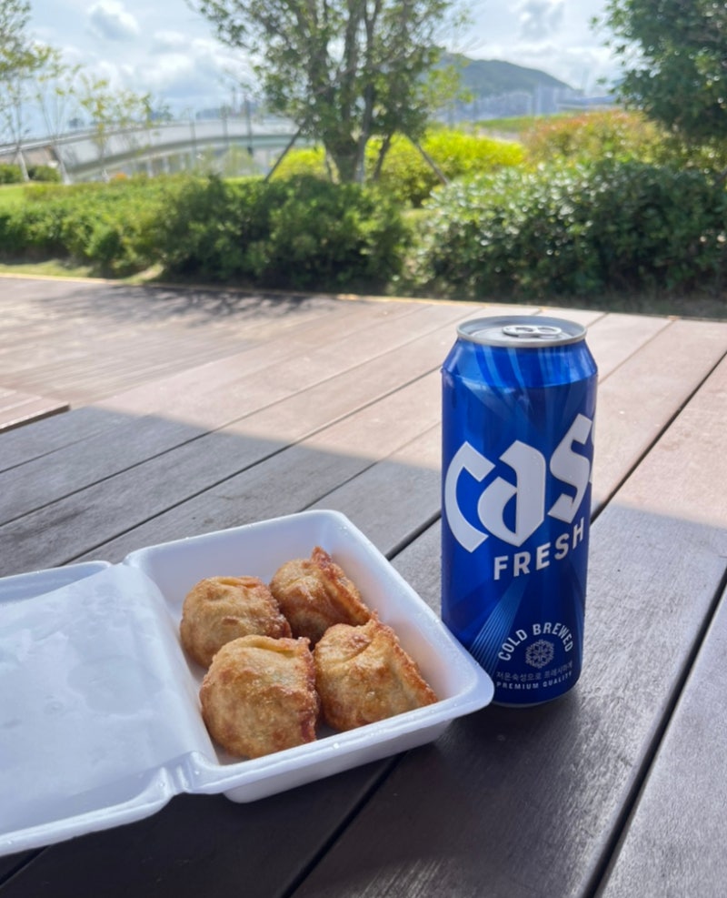 [부산 여행 맛집] 신발원 | 부산역 만두 맛집 신발원 외전 군만두 포장! 친수공원 피크닉 즐기....