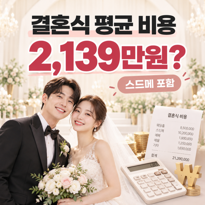 스드메 견적은 오르는데 결혼식 평균 비용 “2,200만 원”, 현실적인 숫자일까요?