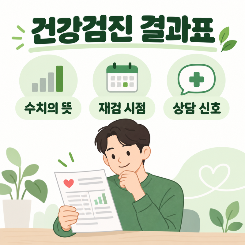 건강검진 결과표, 수치 하나에 흔들리기 전 확인할 3가지