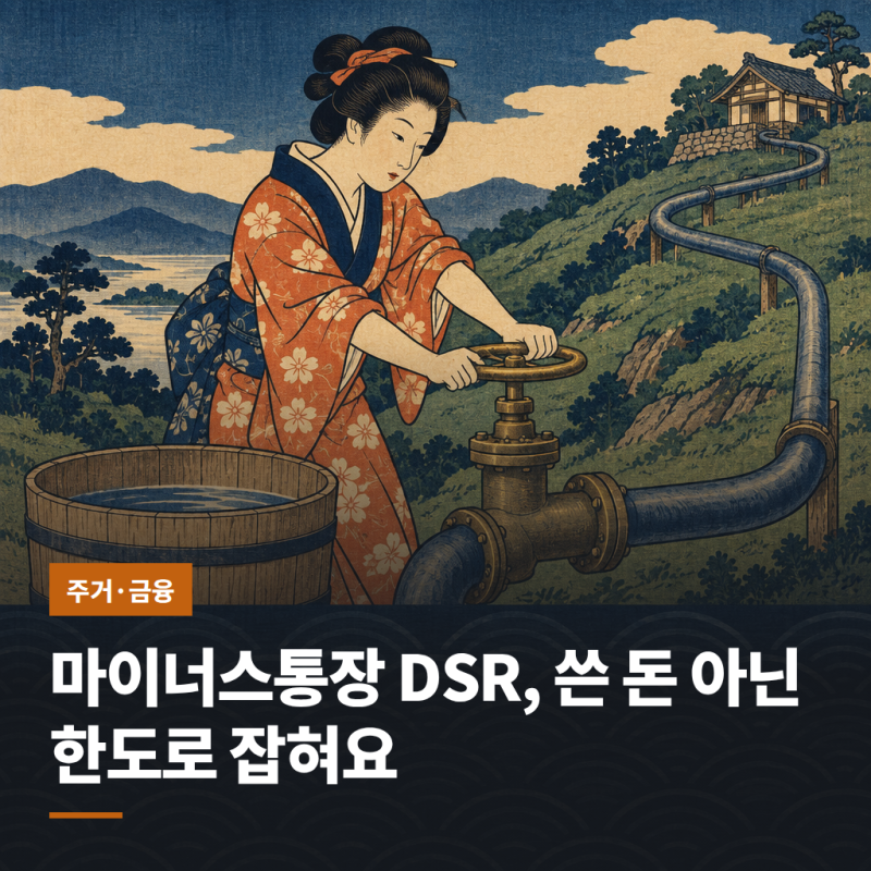 마이너스통장 DSR, 쓴 돈 아닌 한도로 잡혀요