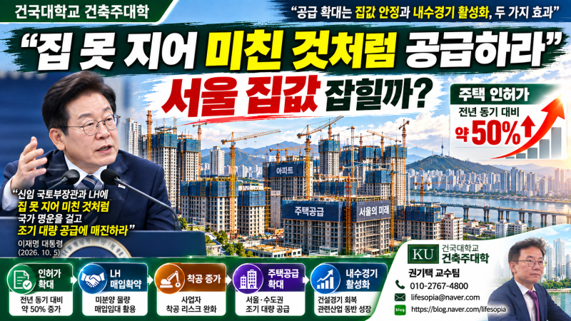 “집 못 지어 미친 것처럼 공급하라”…이재명 정부의 승부수, 서울 집값 잡힐까?