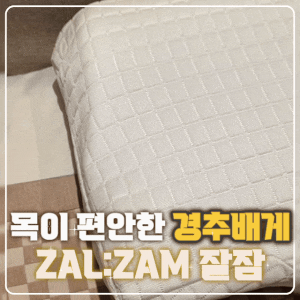 목이 편안한 경추베개 추천 ZAL:ZAM 잘잠 인체공학 초고밀도 메모리폼 후기
