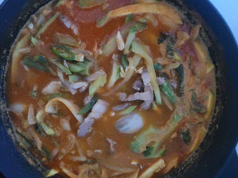 백반집 스타일 돼지고기 애호박찌개 황금레시피 (feat. 새우젓 감칠맛)