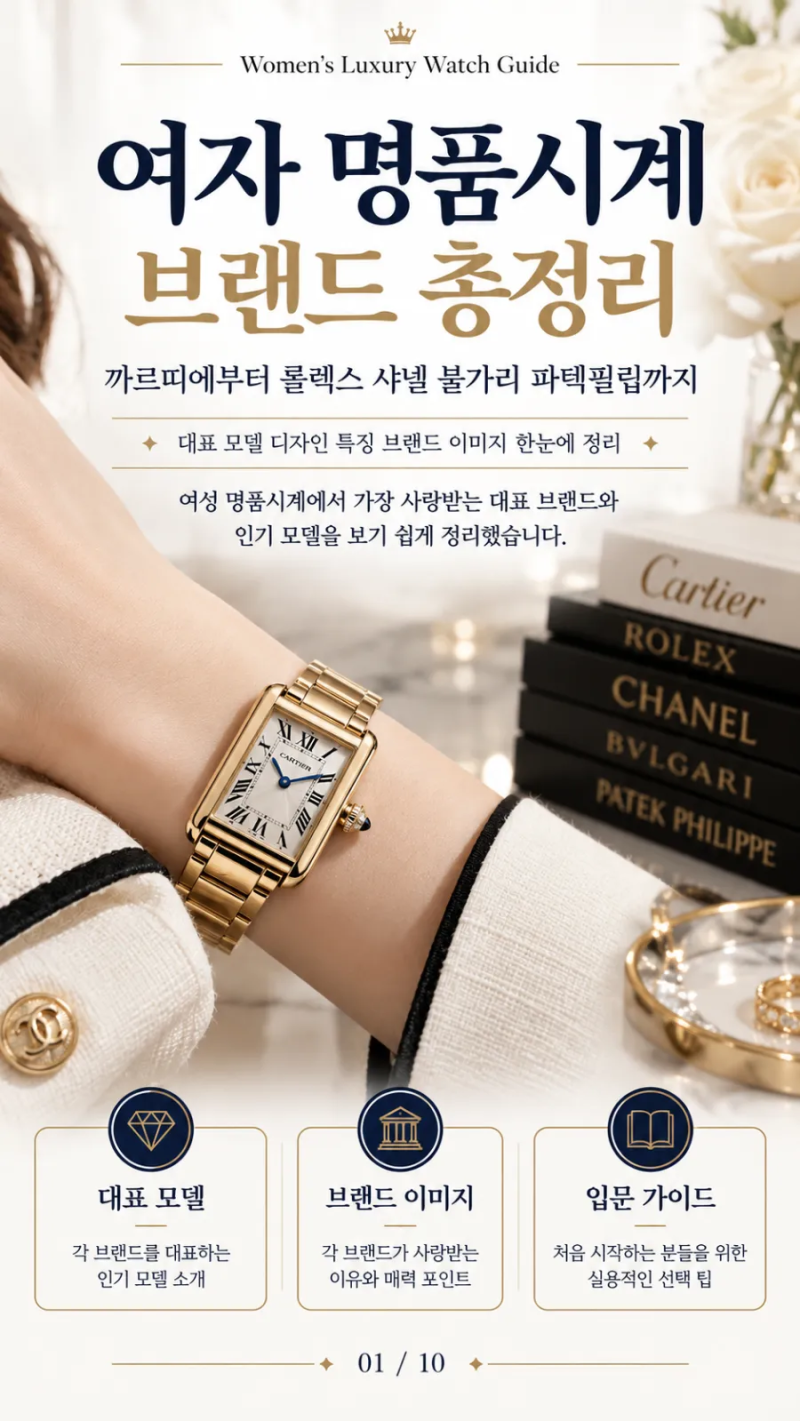 [ 여자 명품 예물 여성 시계 브랜드 추천 총 정리 ] 까르띠에 팬더 탱크 롤렉스 데이트저스트 ....