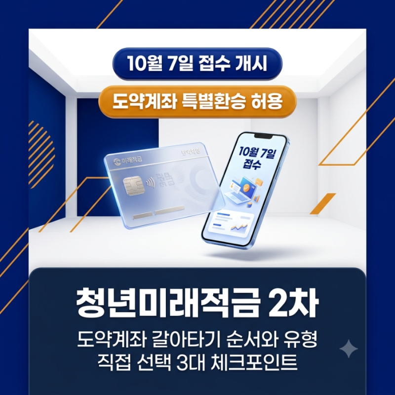 청년미래적금 2차, 도약계좌 갈아타기 팩트