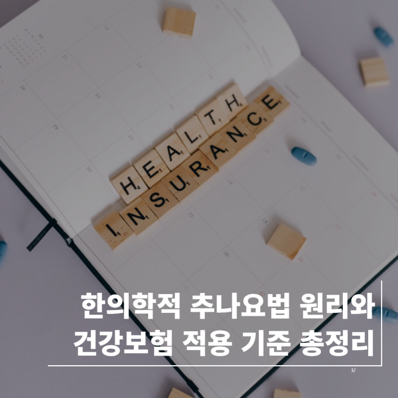 한의학적 추나요법 원리와 건강보험 적용 기준 총정리