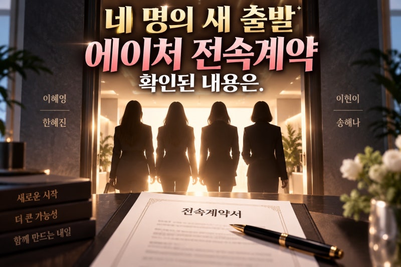 이혜영 한혜진 이현이 송해나 계약, 에이처 전속계약 확인