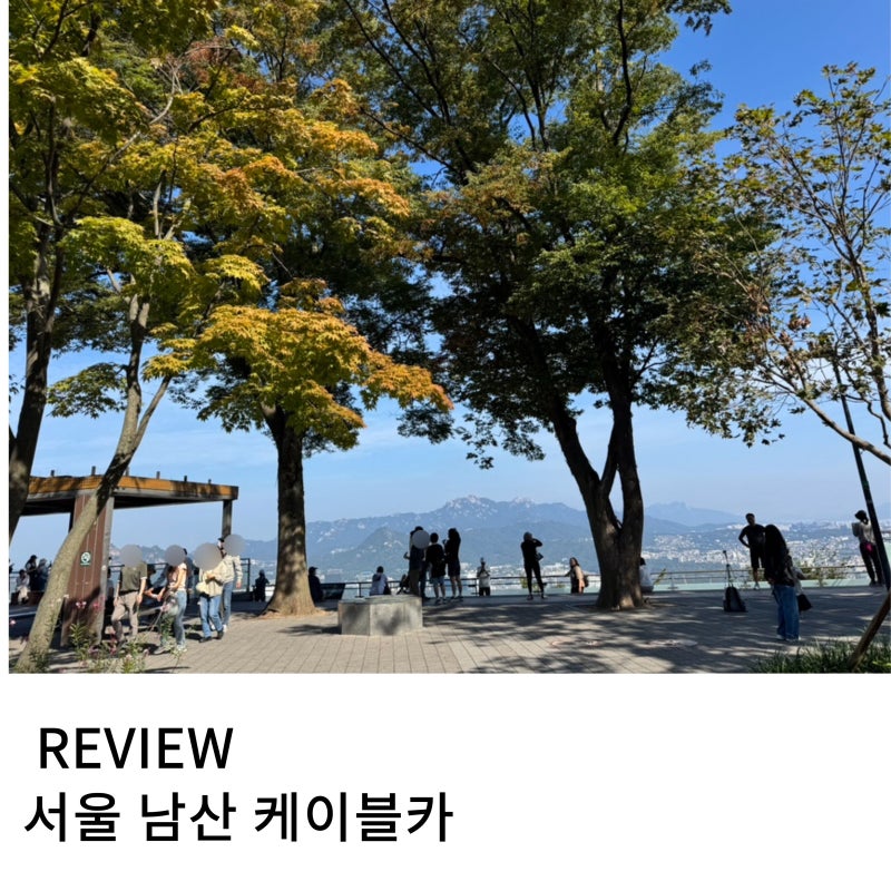 서울단풍 구경 하기 좋은 남산케이블카 주차, 남산에서 명동가는 방법. 남산 스타벅스, 명동....