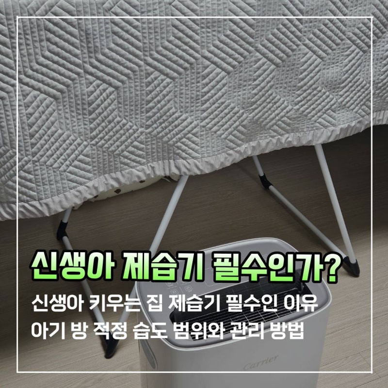 신생아 제습기 필수인 이유, 적정 습도 범위와 관리 방법