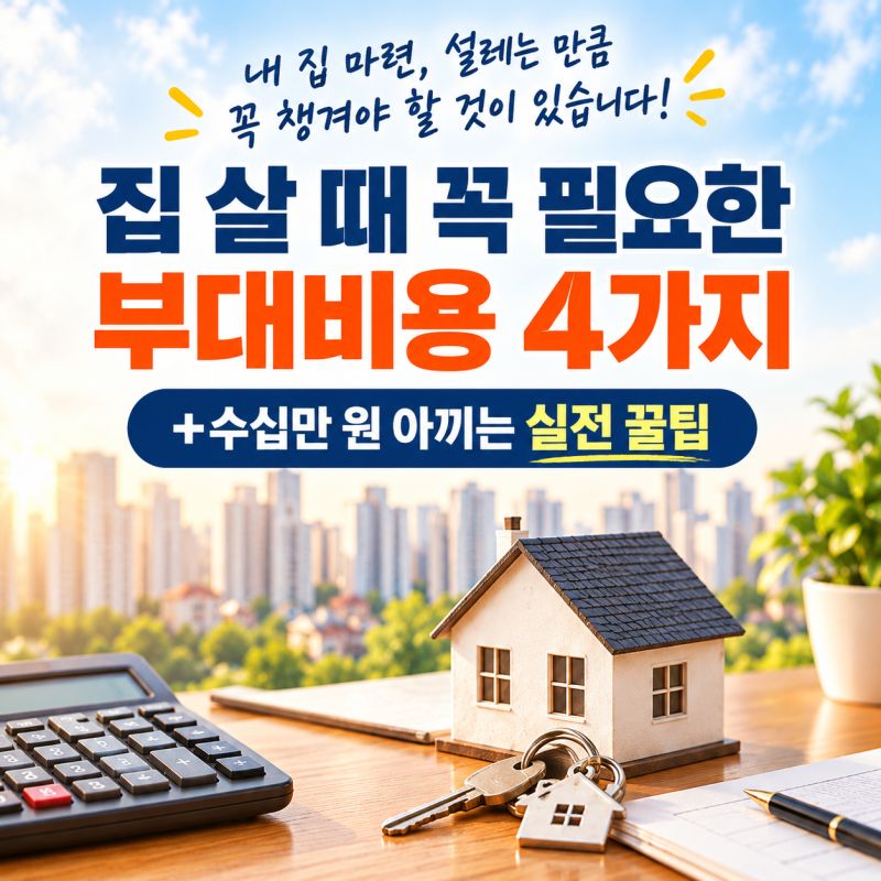 "집값만 생각했다간 당황합니다" 내 집 마련 시 꼭 알아야 할 필수 부대비용 완벽 정리 (취득....