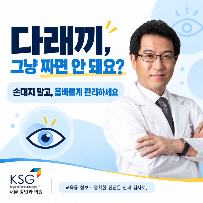 "다래끼 그냥 짜면 안 돼요?" 눈에 난 다래끼, 손대면 안 되는 이유
