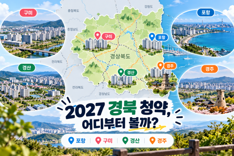 2027년 경북 청약 준비｜포항·구미·경산·경주 어디부터 볼까