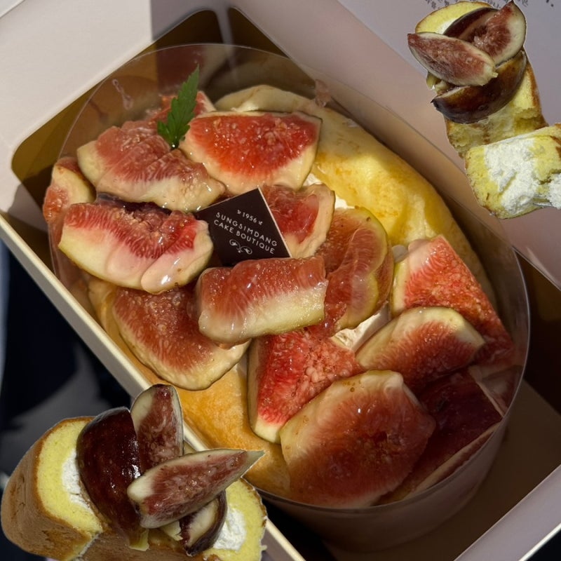 성심당 케익부띠끄 순수롤 시루 대신 무화과와락 사봄!
