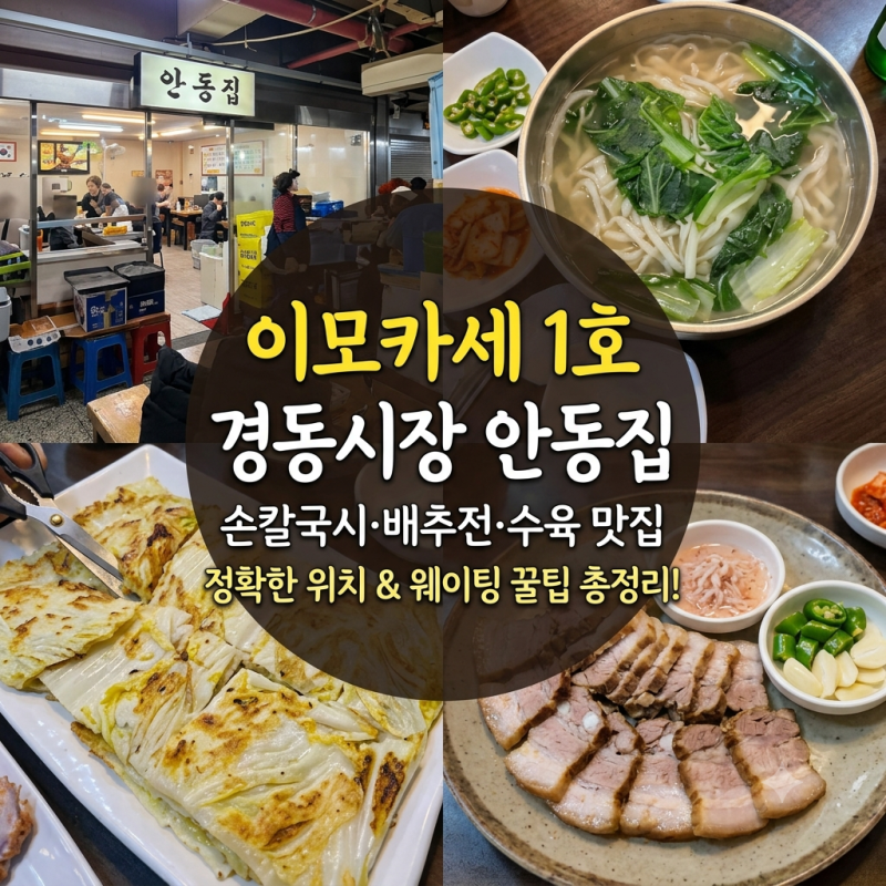 경동시장 이모카세 완벽 공략집: 위치, 웨이팅 꿀팁, 휴무일 및 가격 정보