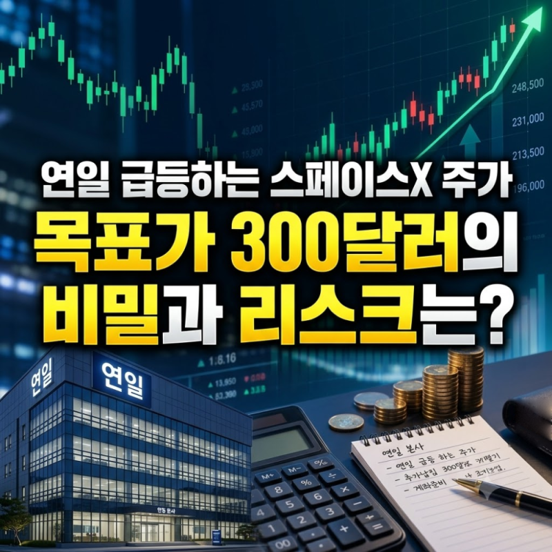 연일 급등하는 스페이스X 주가, 목표가 300달러의 비밀과 리스크는?